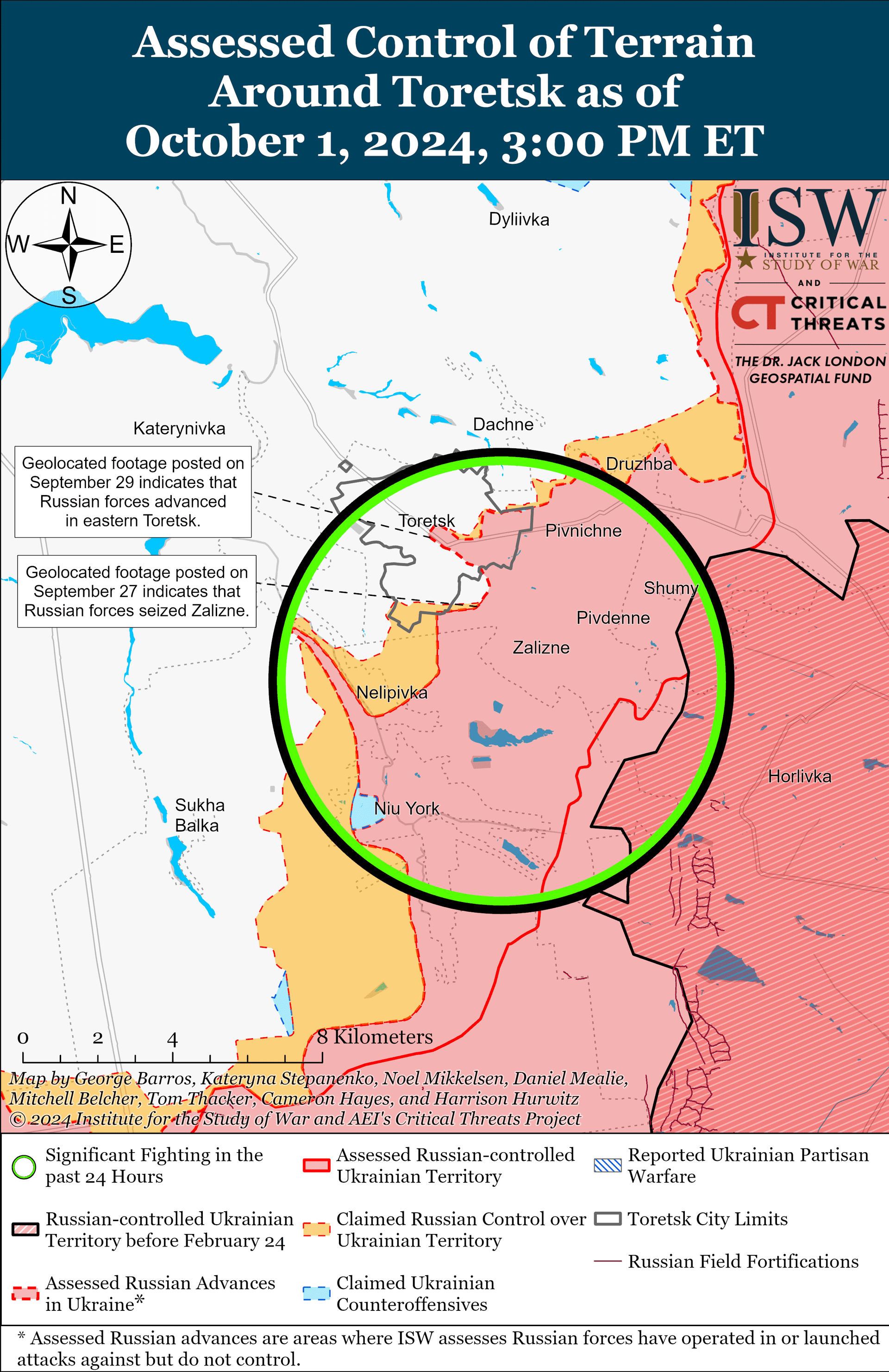 Росіяни просунулися під Покровськом та ще на трьох напрямках – ISW 5