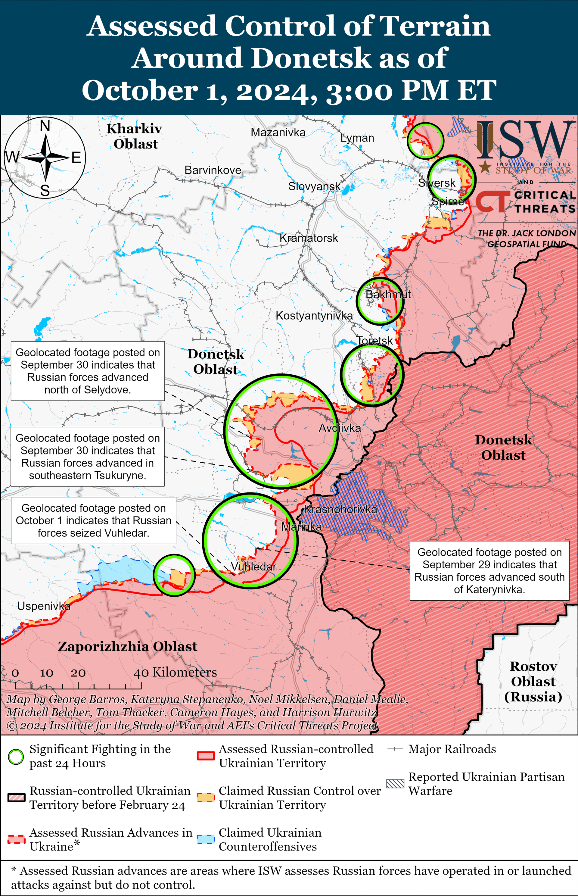 Росіяни просунулися під Покровськом та ще на трьох напрямках – ISW 7