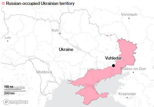 Окупована росіянами територія. Джерело: Інститут вивчення війни та проект критичних загроз AEI Окупована росіянами територія. Джерело: Інститут вивчення війни та проект критичних загроз AEI
