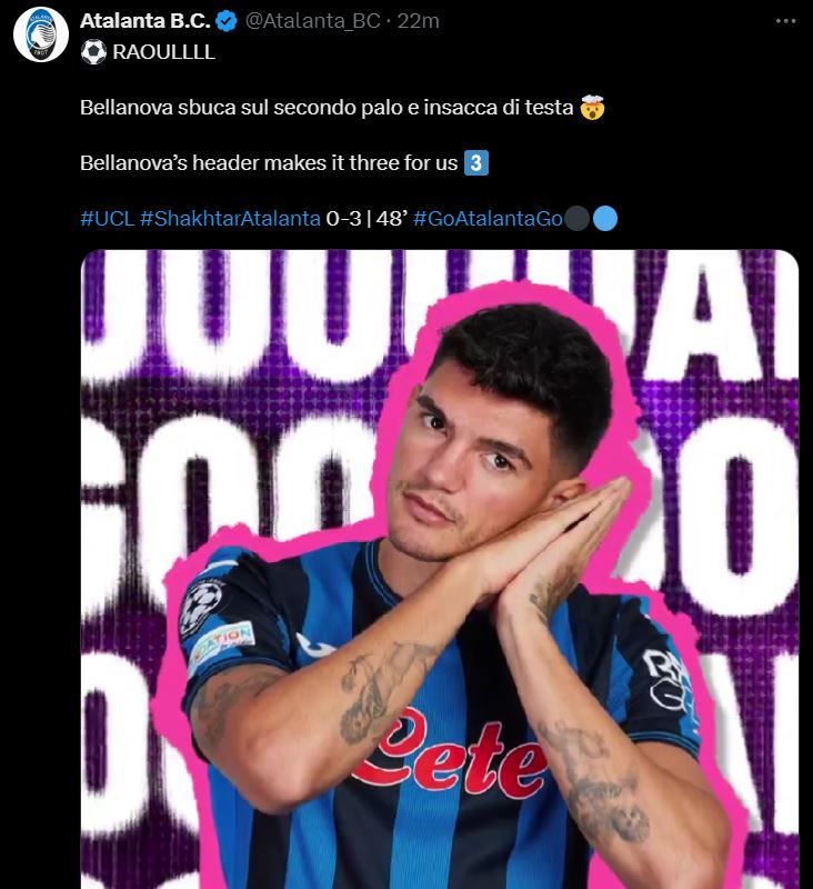 Шахтар - Аталанта 0:3: онлайн-репортаж матчу другого туру Ліги чемпіонів 1