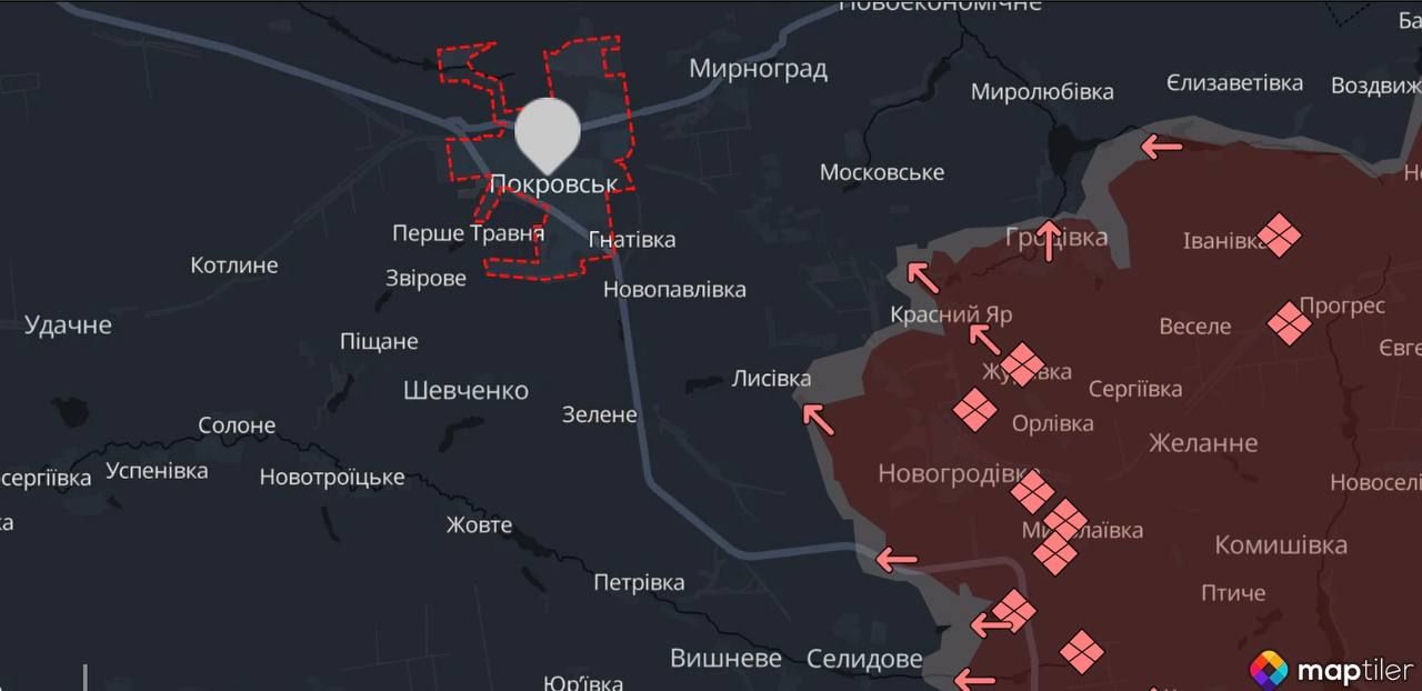 Ситуация под Покровском Ситуация под Покровском
