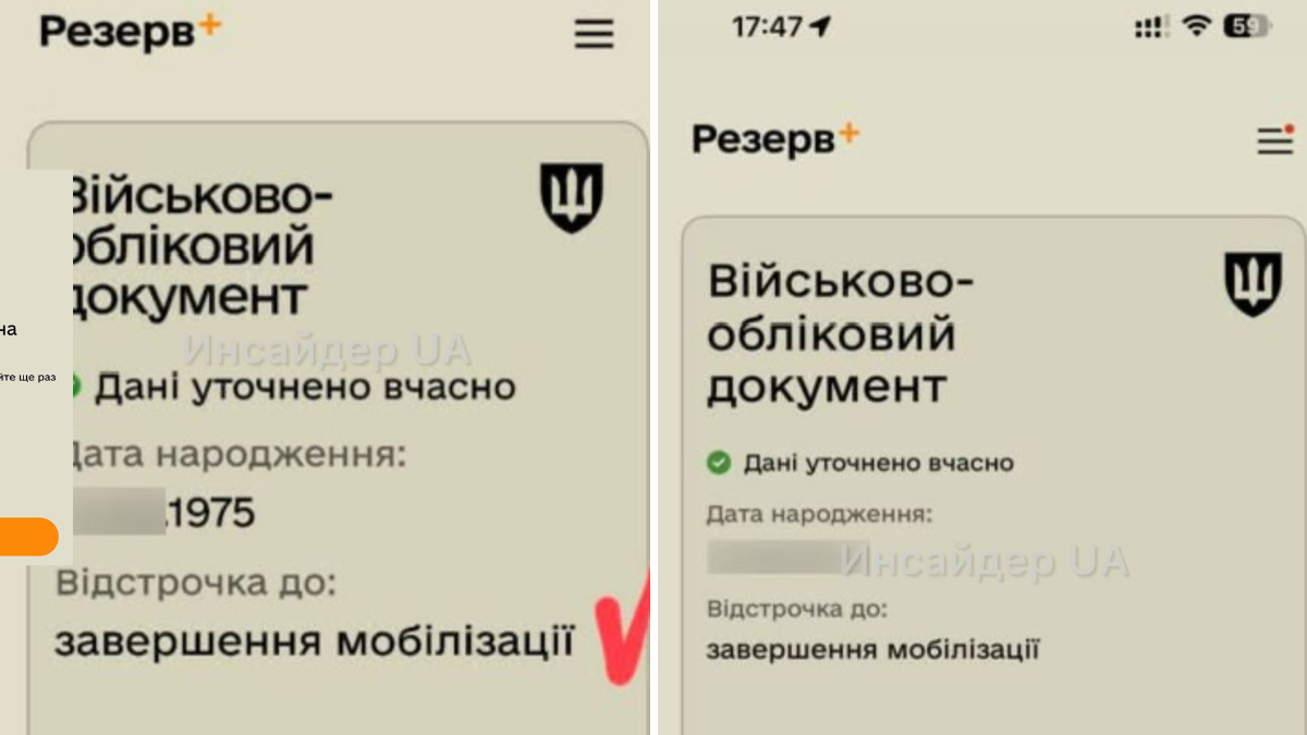 Багато хто отримав відстрочку "до завершення мобілізації". Скриншот: Інсайдер