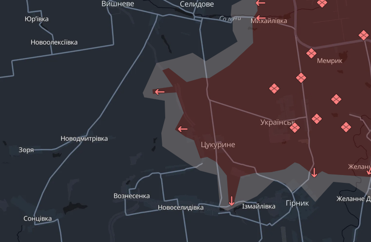 Росіяни штурмують у напрямку Курахового та намагаються окупувати Максимільянівку – DeepState 2