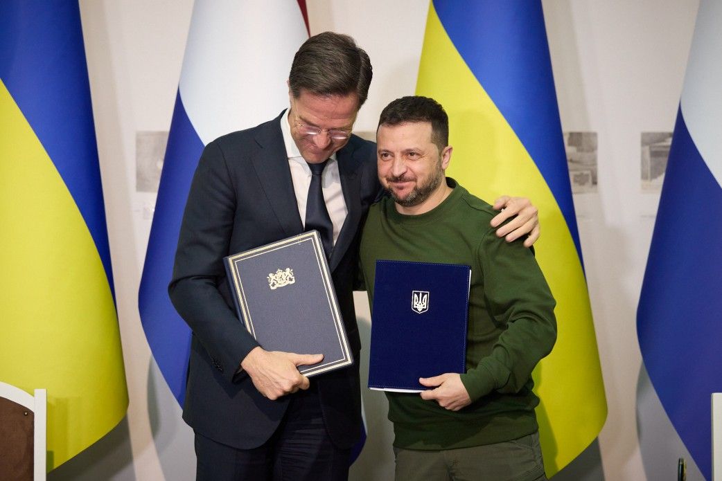 Зеленский из Рютте до его назначения генсеком НАТО Зеленский из Рютте до его назначения генсеком НАТО