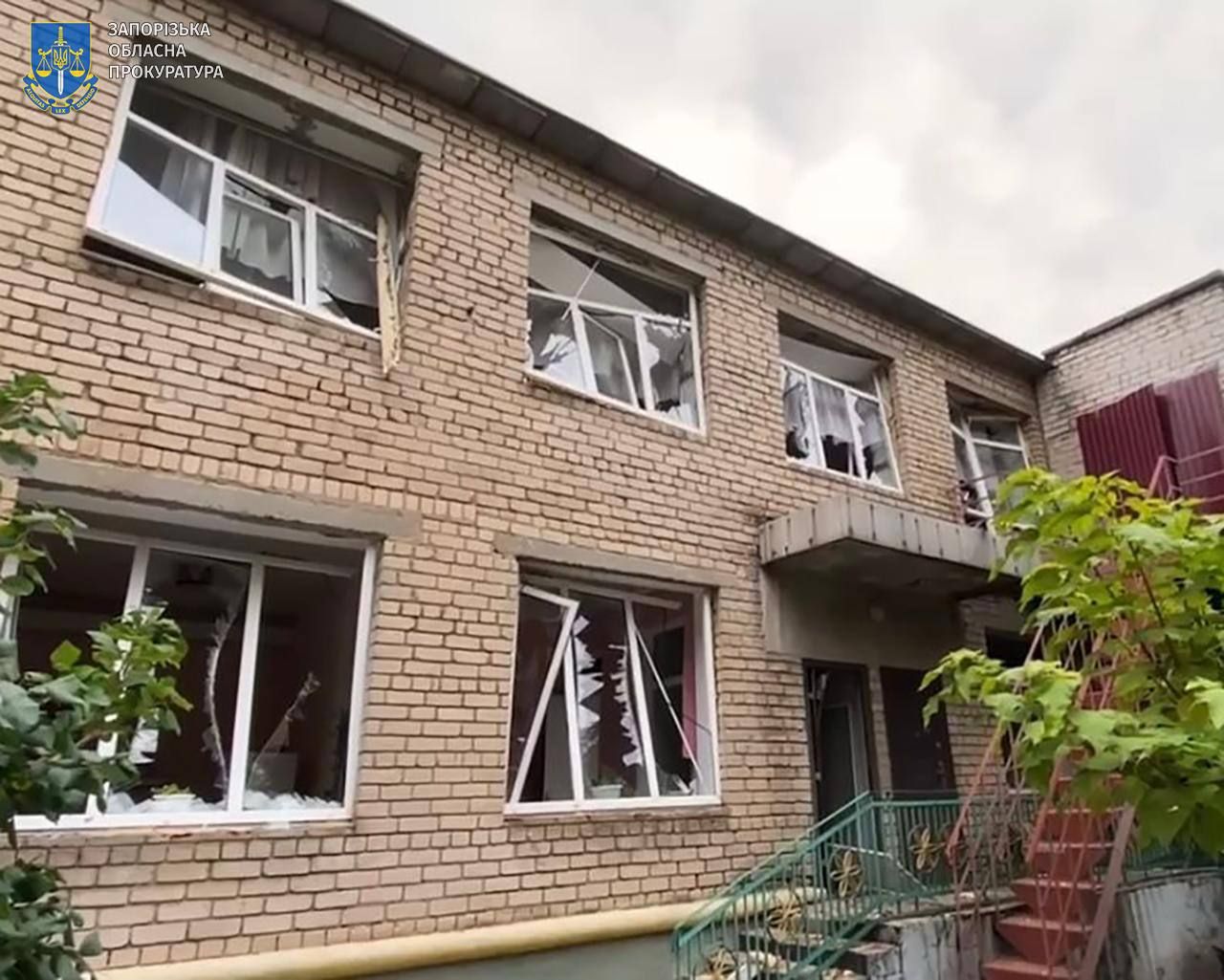 Наслдіки удару по Запоріжжю Наслдіки удару по Запоріжжю