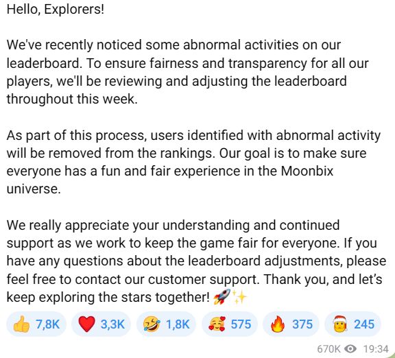 Binance карає чітерів у тапалці Moonbix 1
