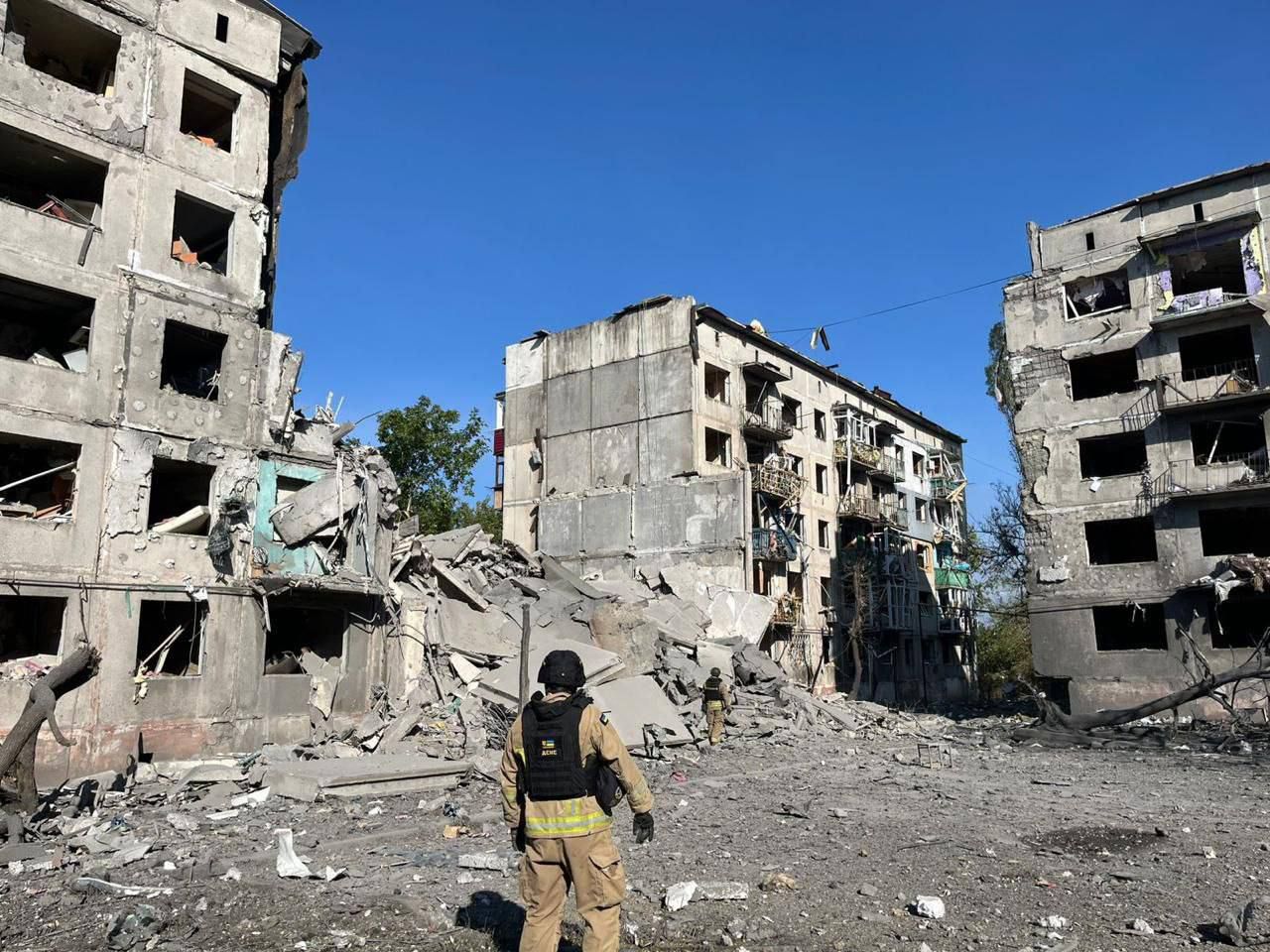 Последствия удара русских войск по Мирнограду Последствия удара русских войск по Мирнограду