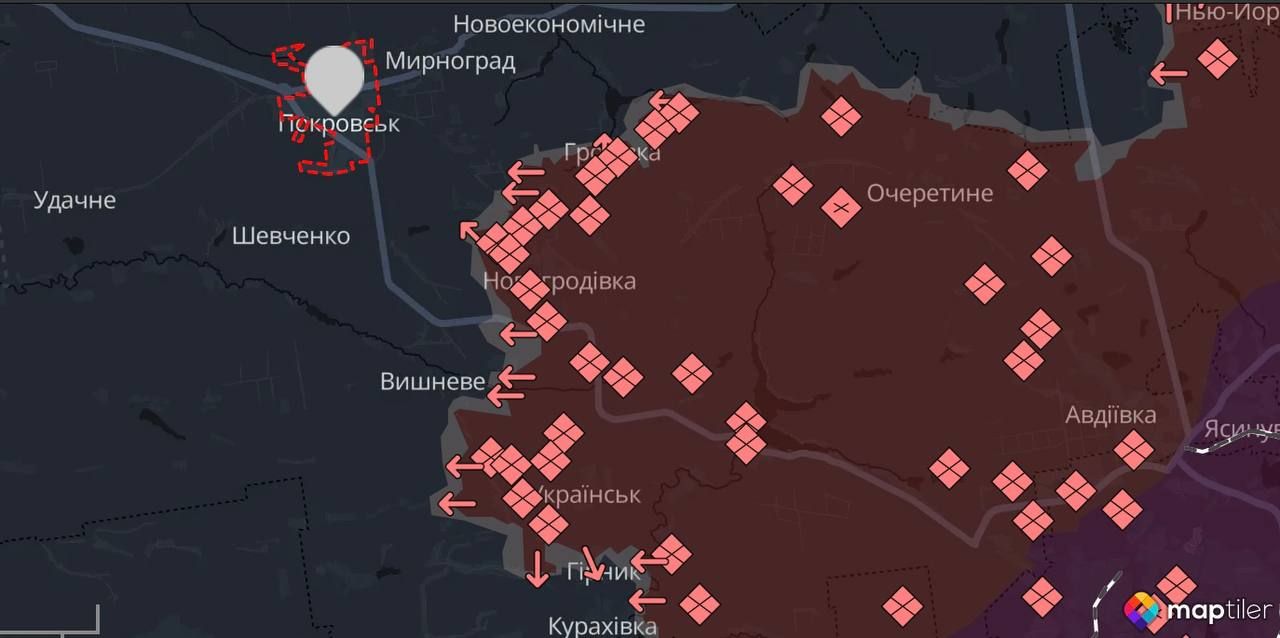 Російські окупаційні війська наближаються до Покровська