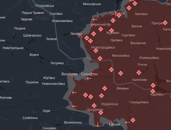 Російські військові досягли успіхів біля шести населених пунктів на Донеччині – DeepState 1