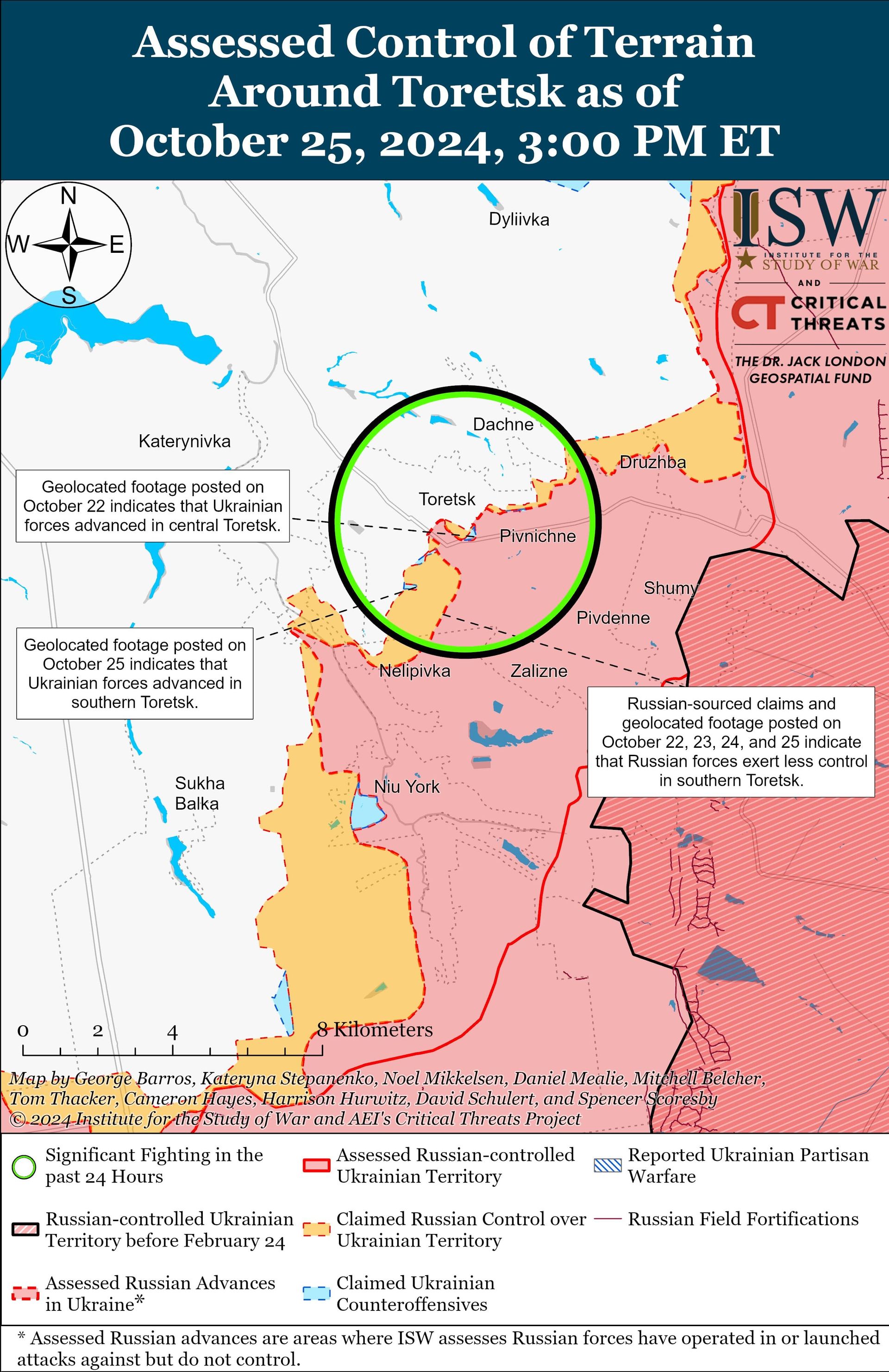 ЗСУ відновили позиції біля Торецька на Донеччині