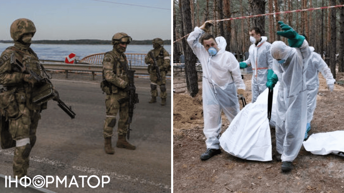 трупи в мішках, ексгумація, російські солдати