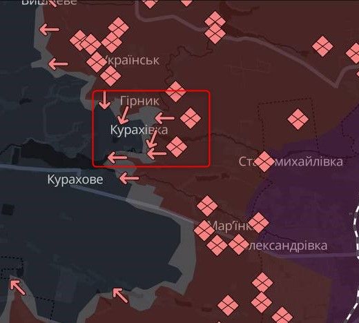 Частина Курахівки також захоплена ворогом