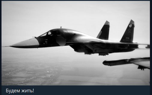 Скриншот: паблик российских военкоров Су-34, сбитие