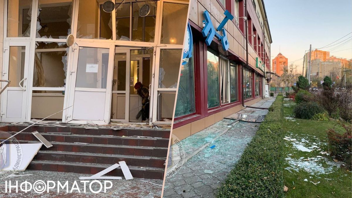 Росія вдарила по Києву "шахедами": пошкоджені гуртожиток та дорожнє покриття 1