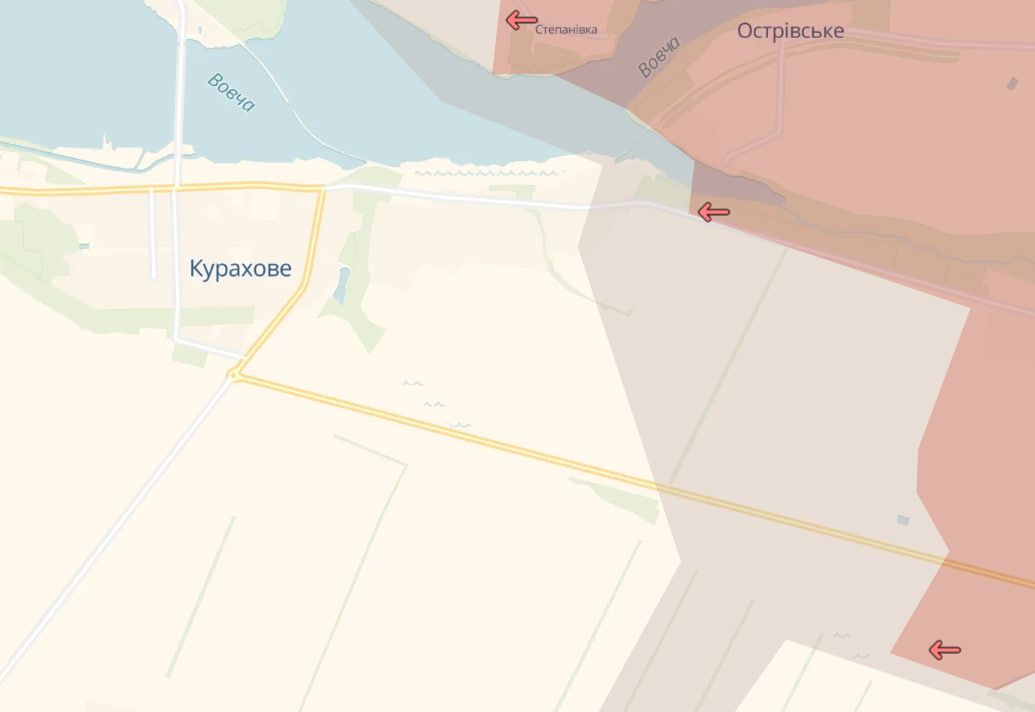 Просування росіян біля Степанівки та Курахового Просування росіян біля Степанівки та Курахового