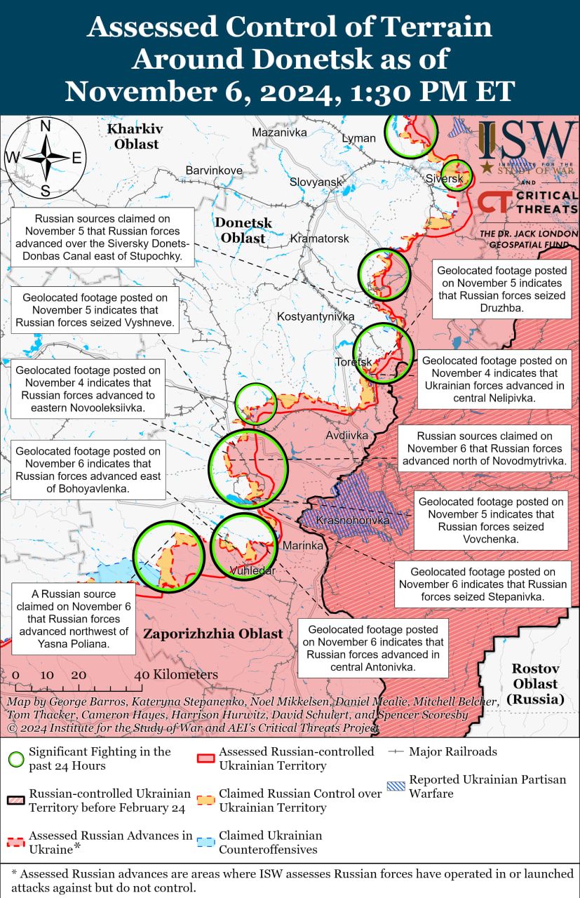 Карти боїв на Донеччині