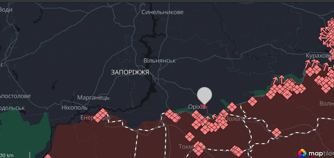 Ворог намагався прориватися на Оріхівському напрямку