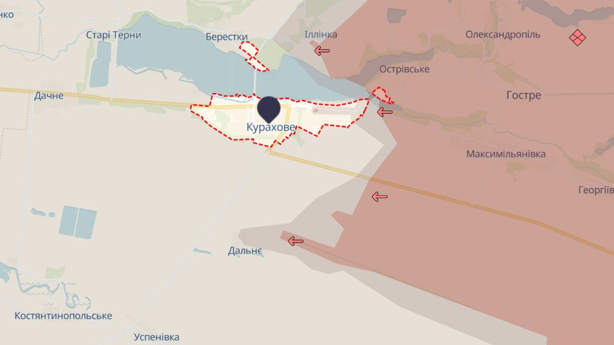Ситуація в районі Курахового Ситуація в районі Курахового