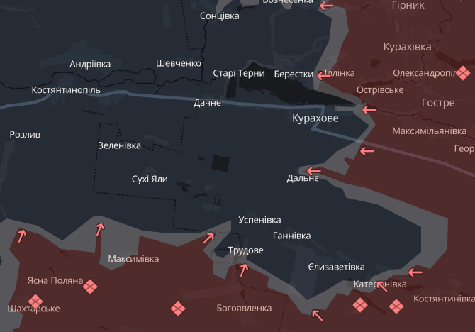 Ворог атакує поблизу Курахово