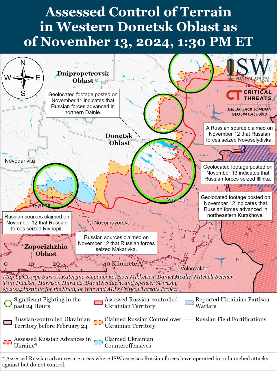 Карти боїв на Донеччині