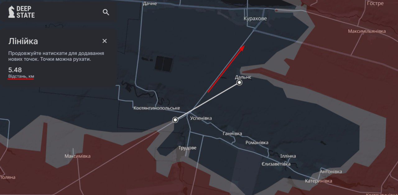 Расстояние до закрытия кольца вокруг Курахово постоянно сокращается Расстояние до закрытия кольца вокруг Курахово постоянно сокращается
