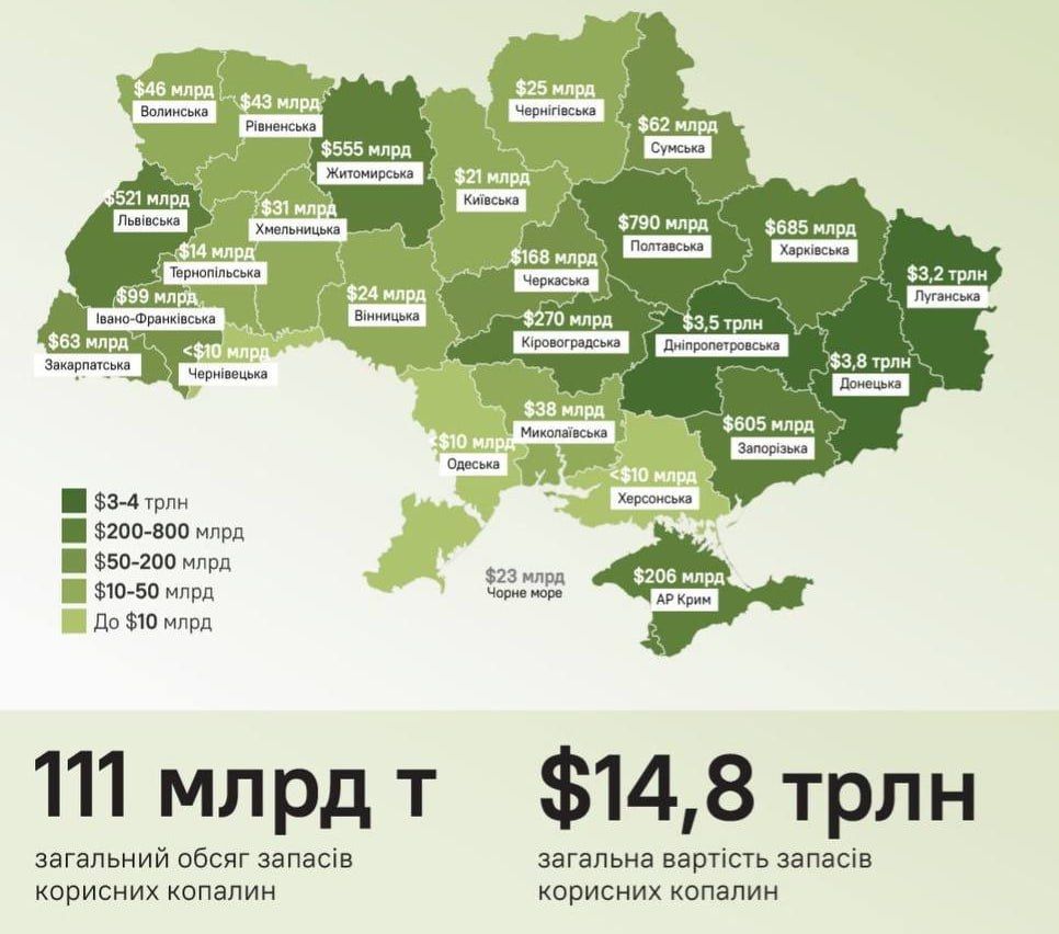 Мапа з запасами корисних копалин України Мапа з запасами корисних копалин України