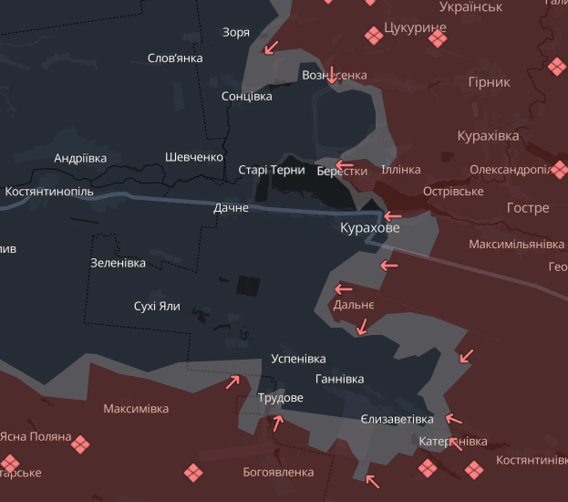 На Курахівському напрямку ворог намагається утворити котел На Курахівському напрямку ворог намагається утворити котел