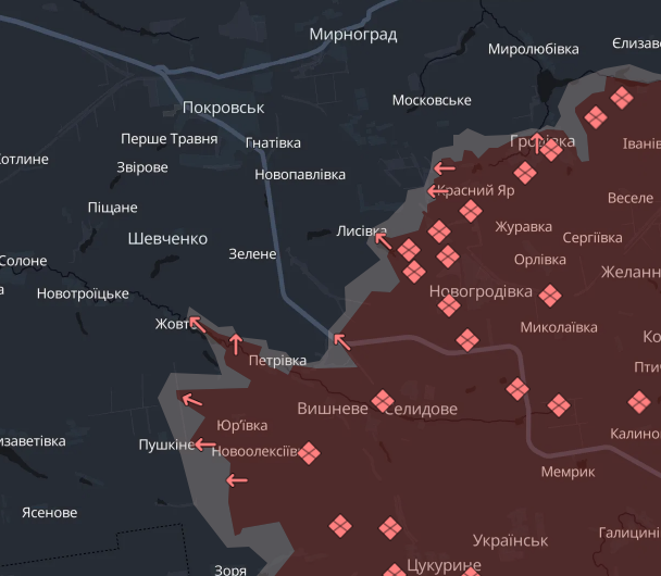 Россияне пытаются продвинуться в направлении Покровска Россияне пытаются продвинуться в направлении Покровска