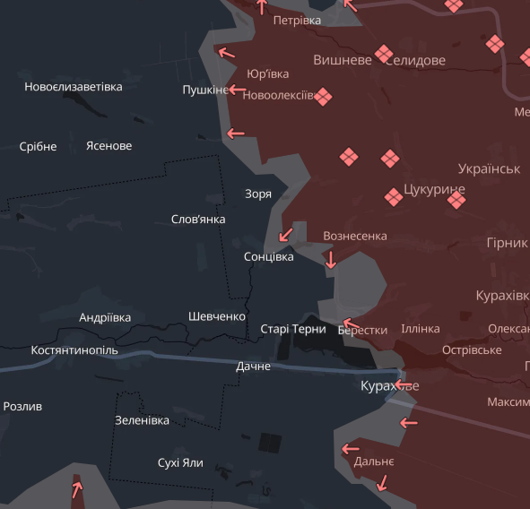 Складна ситуація поблизу Курахового