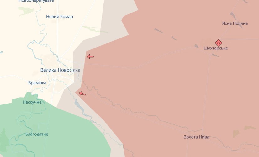 Росіяни просуваються біля Великої Новосілки