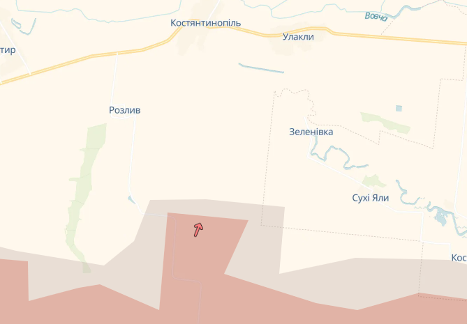 Росіяни просуваються біля Розливу