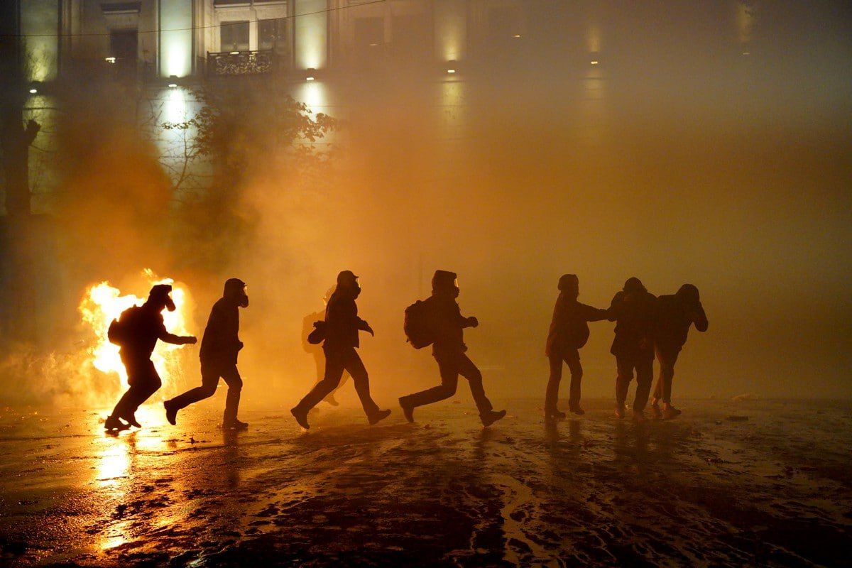 Поліція затримала 43 особи на протестах у Грузії Поліція затримала 43 особи на протестах у Грузії