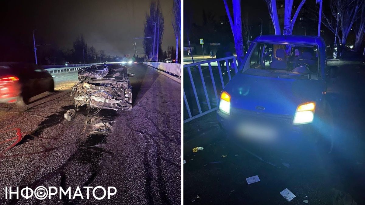 Так выглядят авто обоих участников происшествия Так выглядят авто обоих участников происшествия