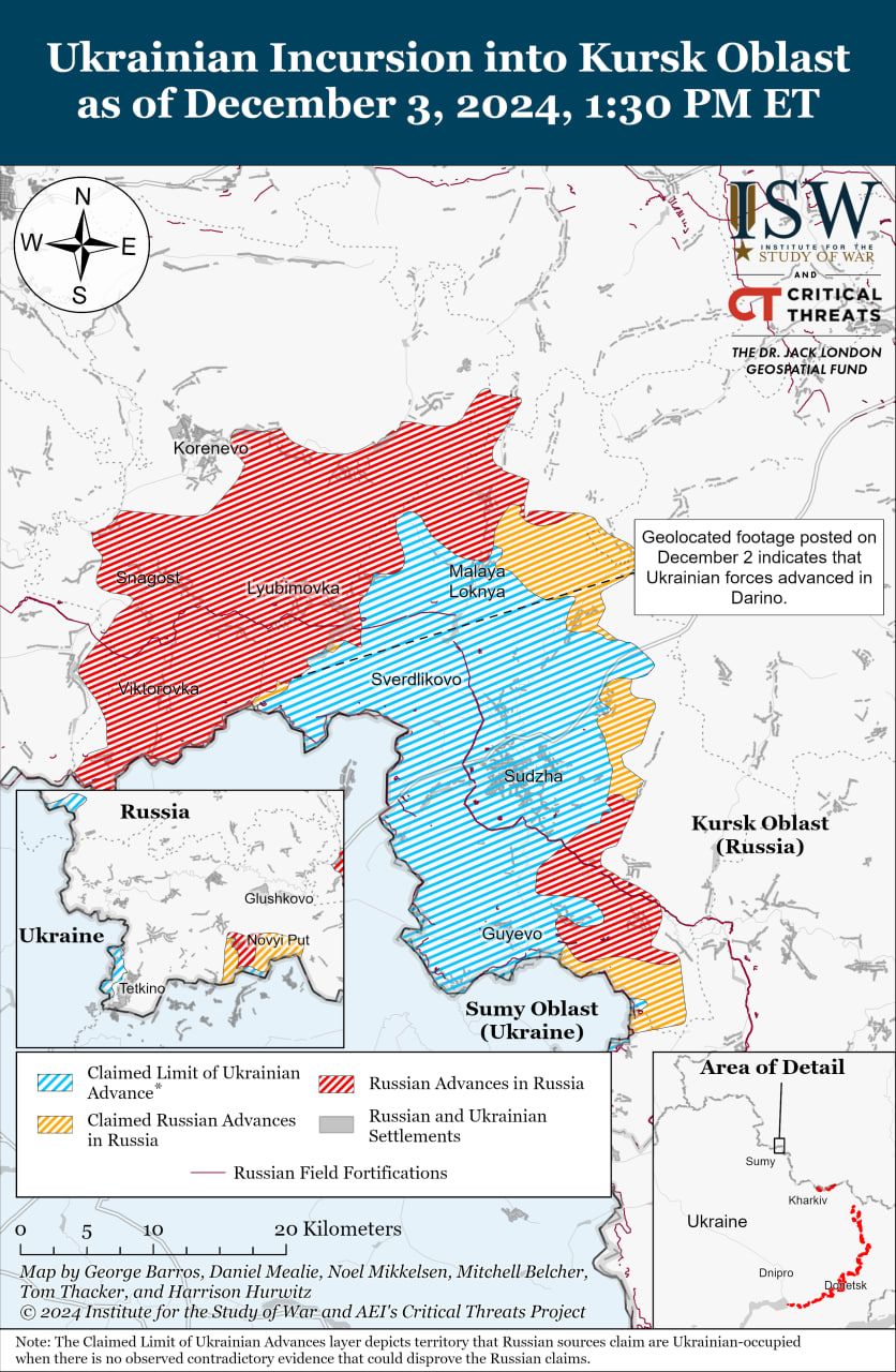 Карта боев в Курщине Карта боев в Курщине