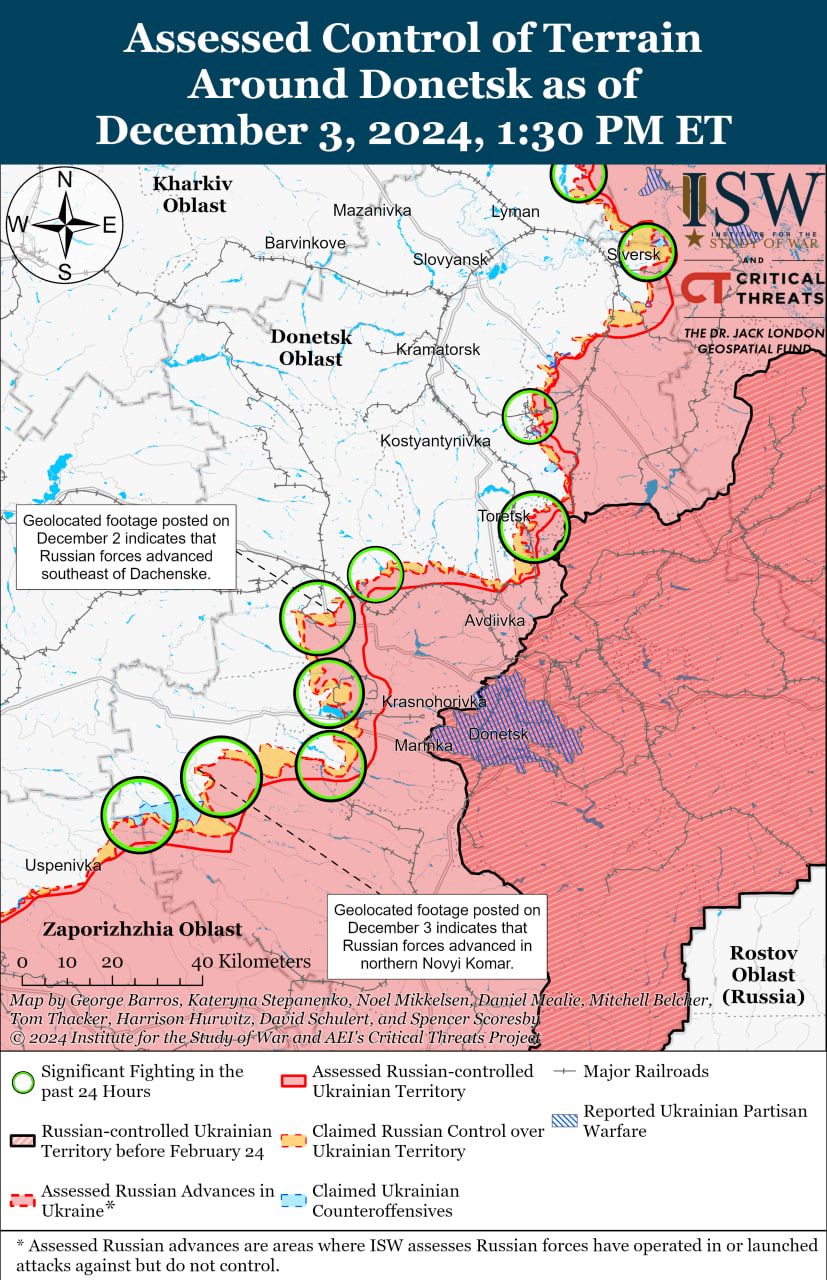 Карта боев в Донецкой области Карта боев в Донецкой области