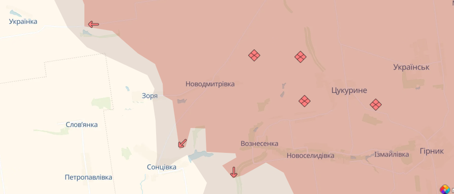 Противник захватил Новодмитровку Противник захватил Новодмитровку