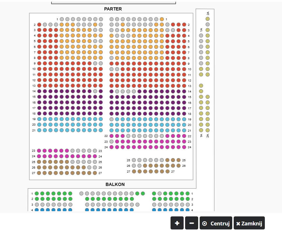 Количество проданных билетов (серые кружочки) на концерт Винника в Варшаве Количество проданных билетов (серые кружочки) на концерт Винника в Варшаве