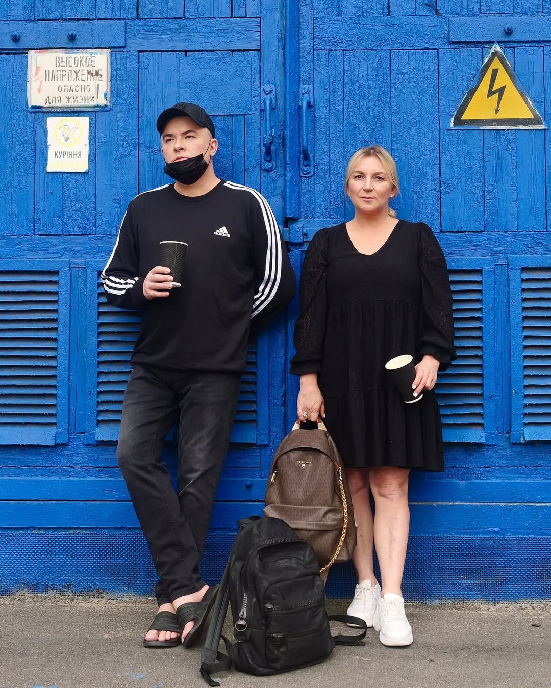 Андрій Данилко та акторка Інна Білоконь (мама Сердючки)
