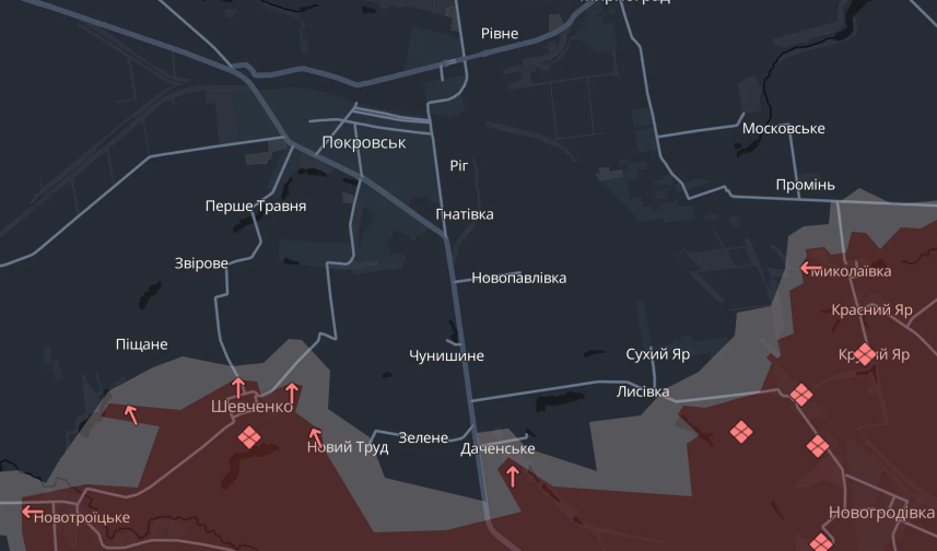 Не припиняються атаки на Покровському напрямку Не припиняються атаки на Покровському напрямку