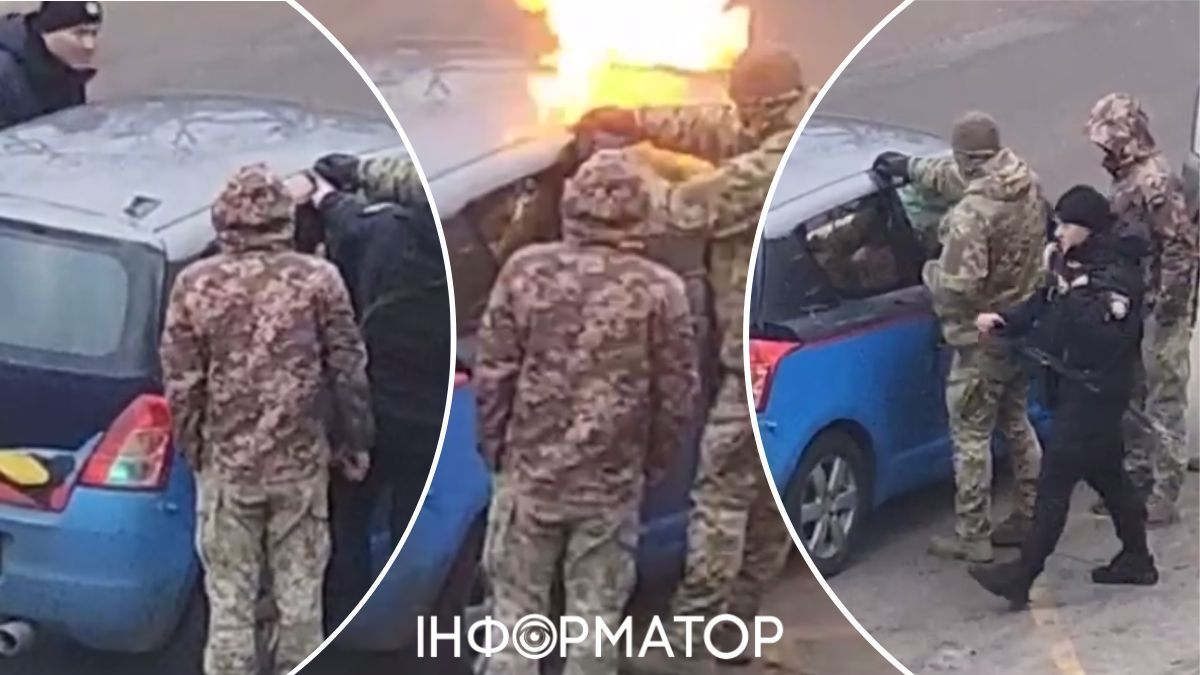 Действия ТЦК и полицейских попали на видео.