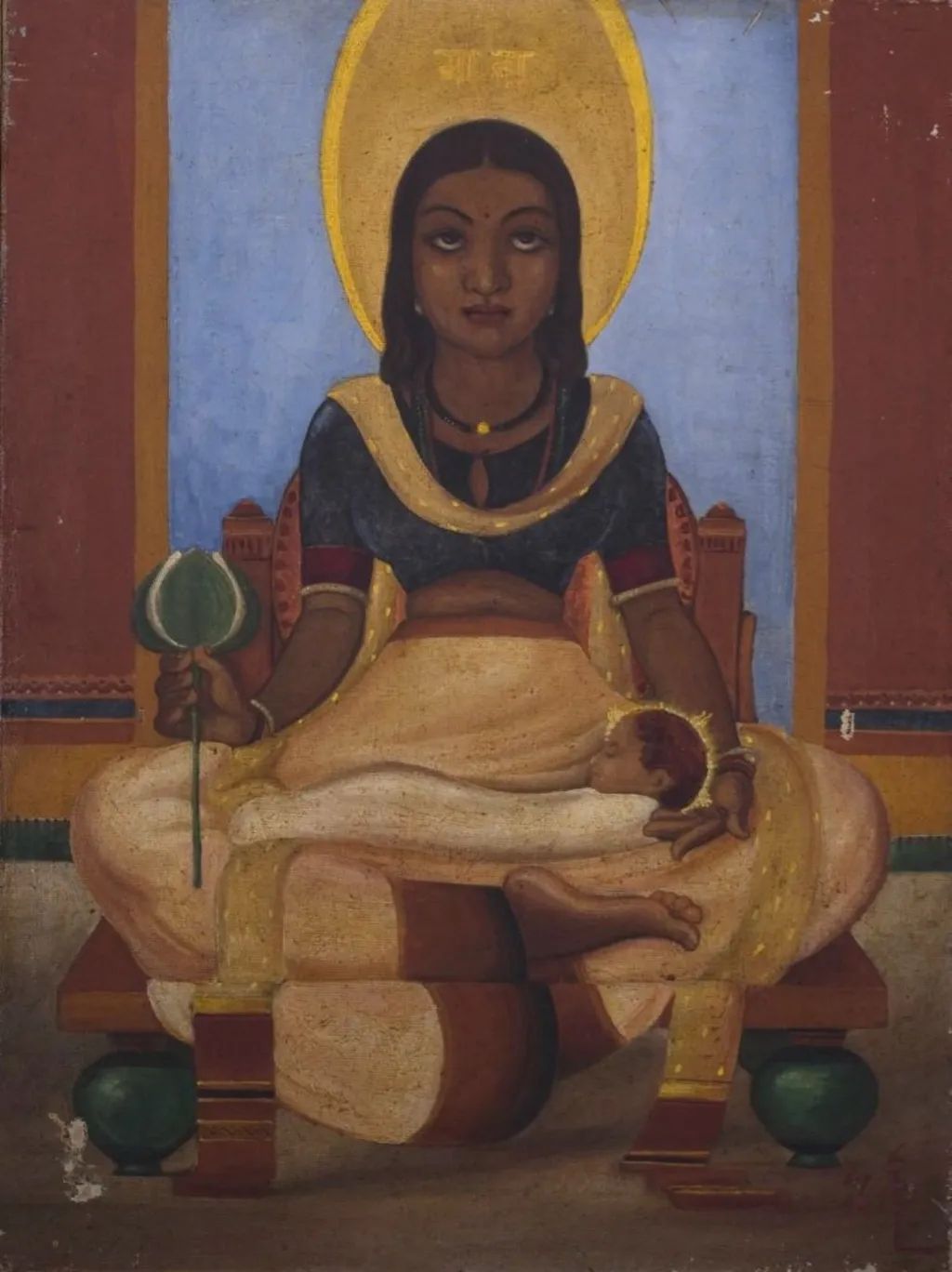 Картина Анджело да Фонсека аквареллю на папері 1952 року Картина Анджело да Фонсека аквареллю на папері 1952 року