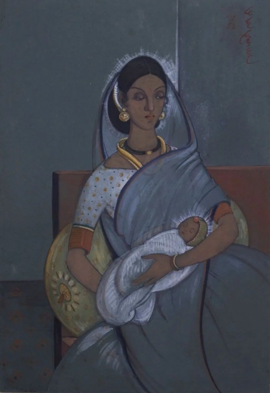 Картина олією на полотні 1942 року під назвою "Мати" Анджело да Фонсека. Картина олією на полотні 1942 року під назвою "Мати" Анджело да Фонсека.