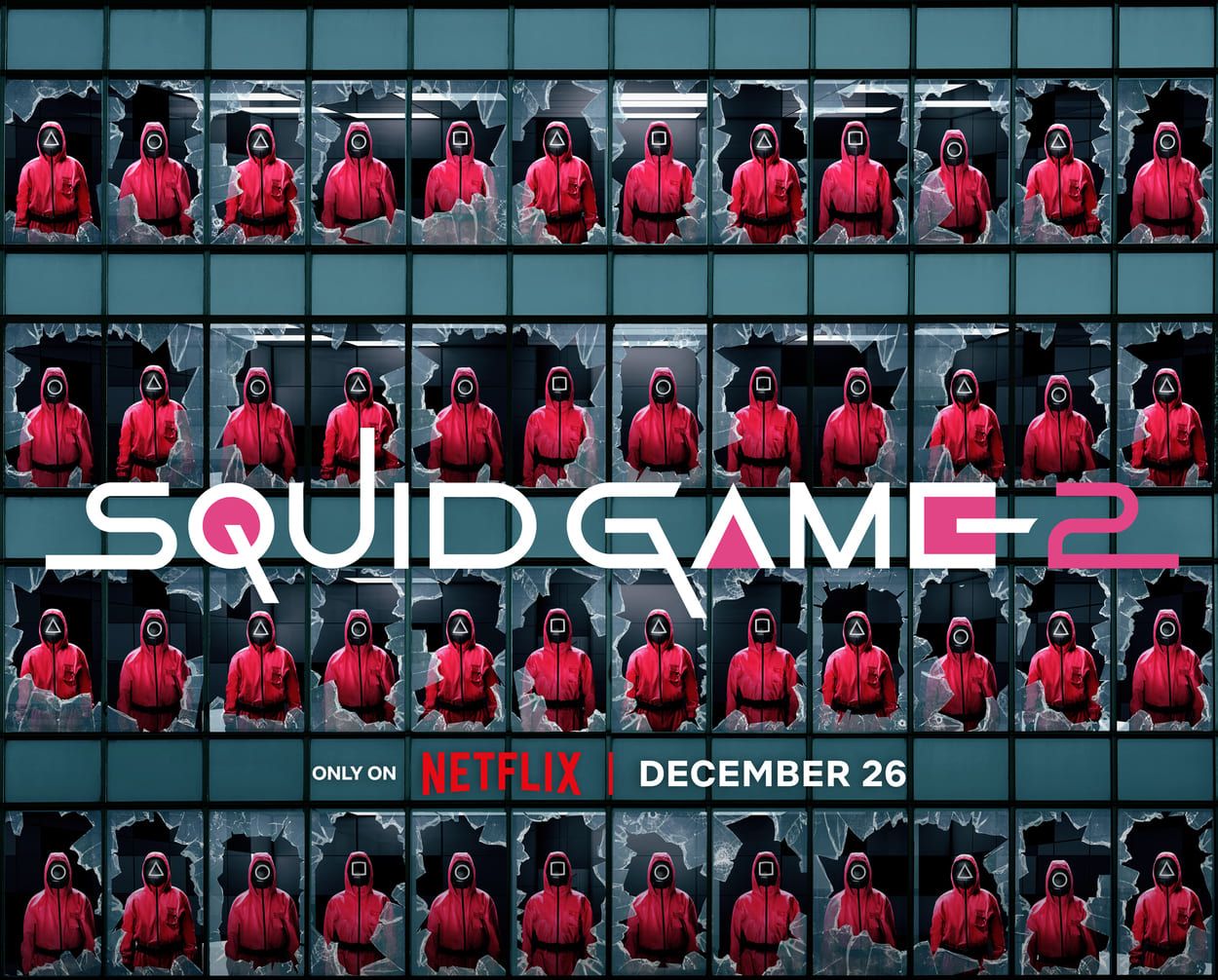 Постер второго сезона шоу "Игра в кальмара"