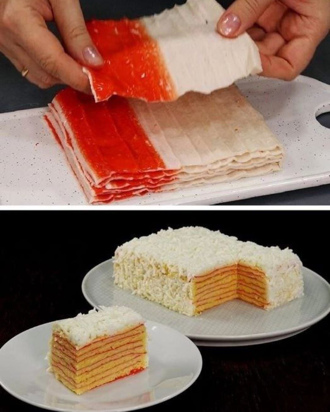 Такий торст спавді виглядає як десерт, проте солоний і поживний :)