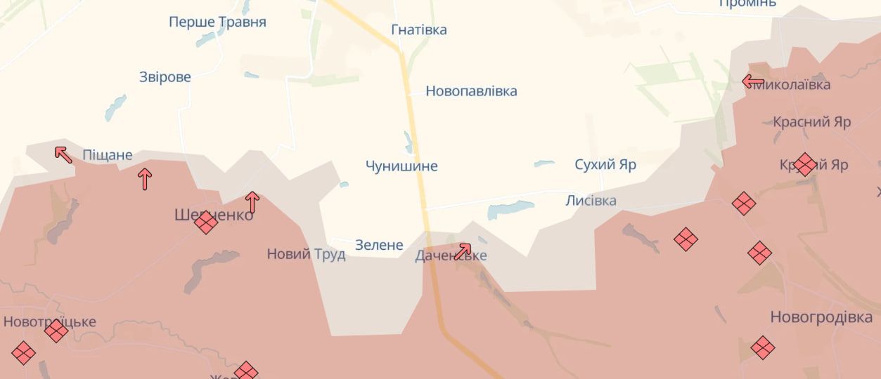 Продвижение окупантов Продвижение окупантов