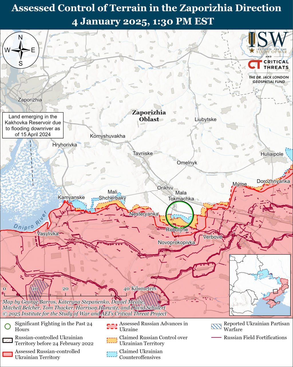 Росіяни просуваються поблизу Покровська та Курахового, а ЗСУ відновили позиції біля Кремінної — карти ISW 8