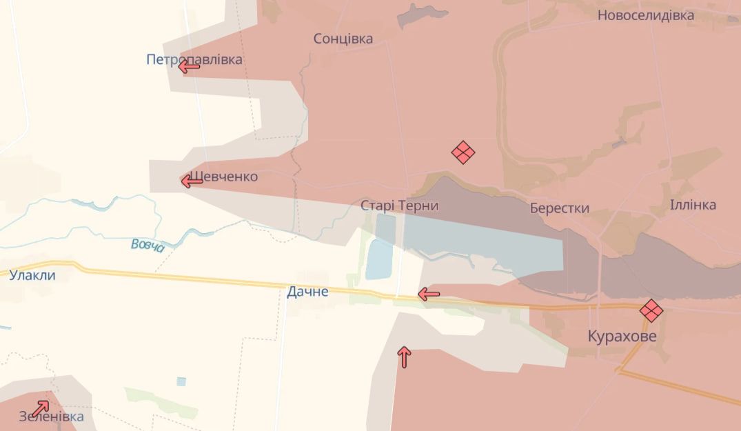 Продвижение окупантов Продвижение окупантов