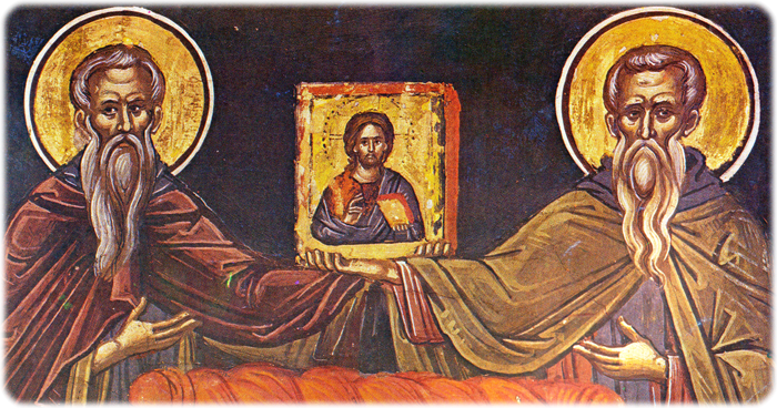 Икона преподобного Евстратия Чудотворца.