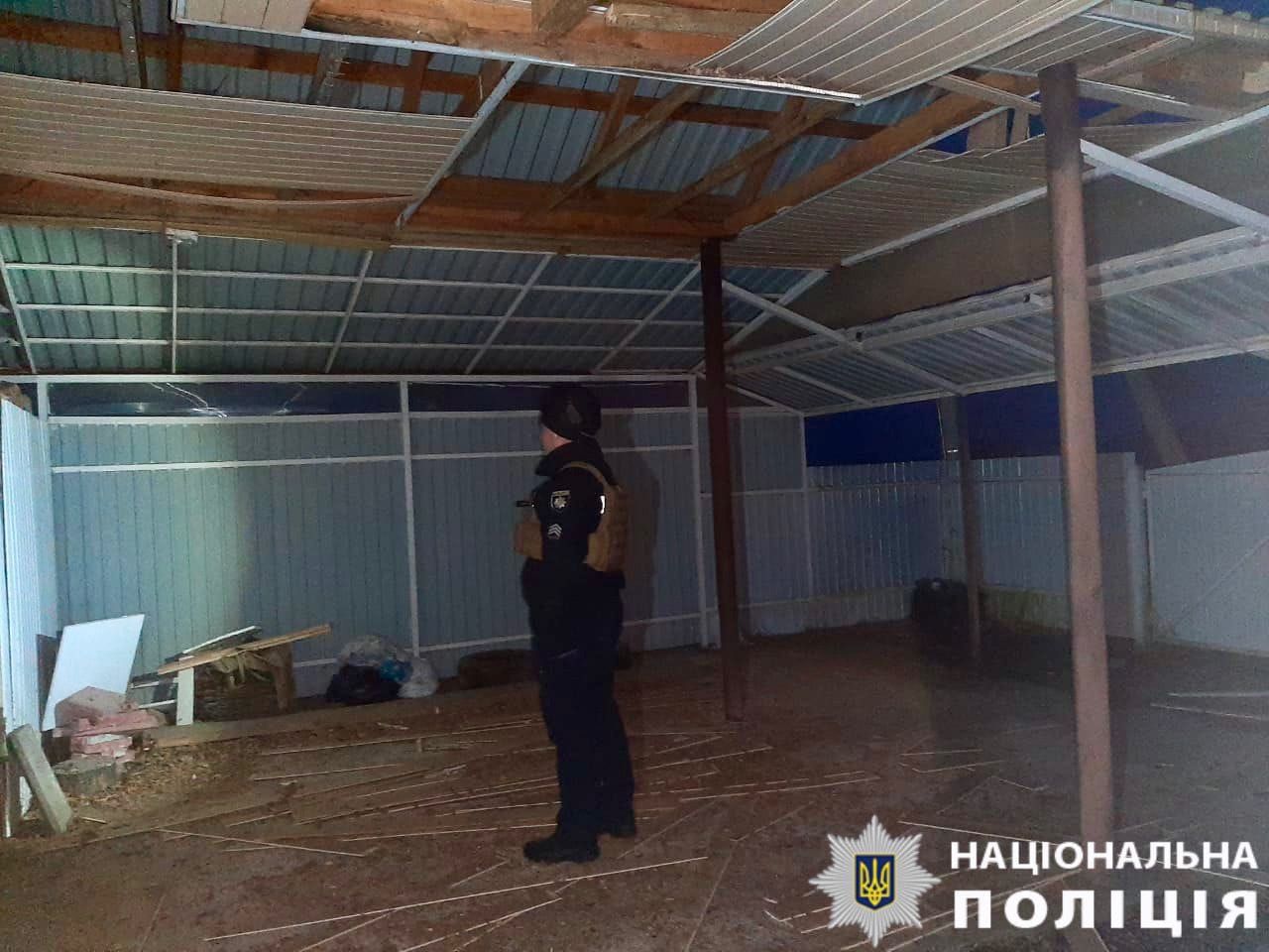 Наслідки нічного обстрілу ворожих дронів Наслідки нічного обстрілу ворожих дронів