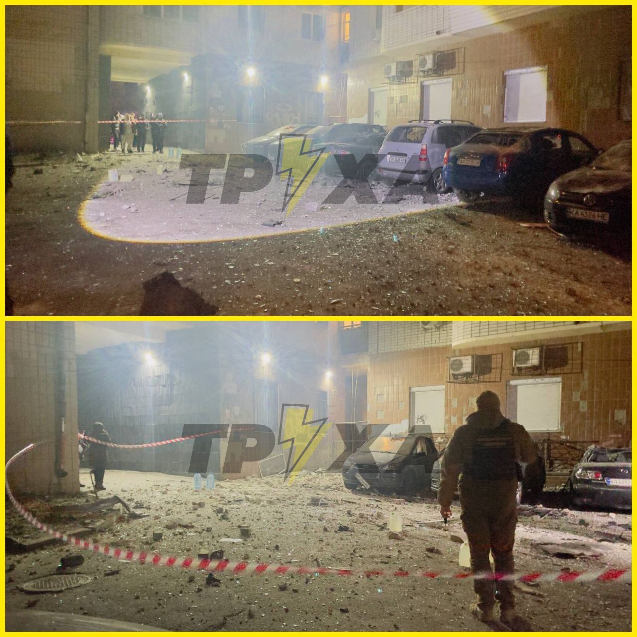 Окупанти вночі атакували Київ безпілотниками: уламки влучили у багатоповерхівку 2